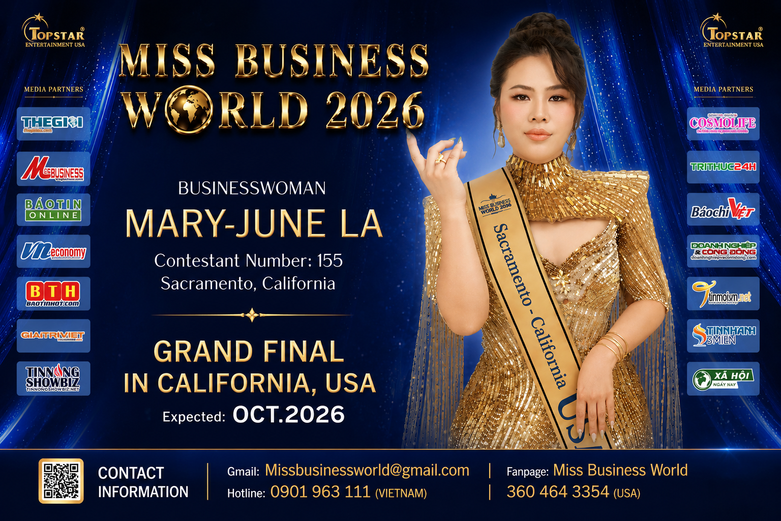 After Building a Successful Career as an Event Host, Mary-June La Sets Her Sights on Miss Business World 2026